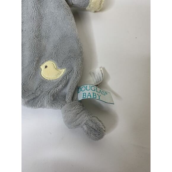 DOUGLAS BABY Plush Lovey Security Blanket Teether 10" Elephant Gray Grey - Picture 3 of 7